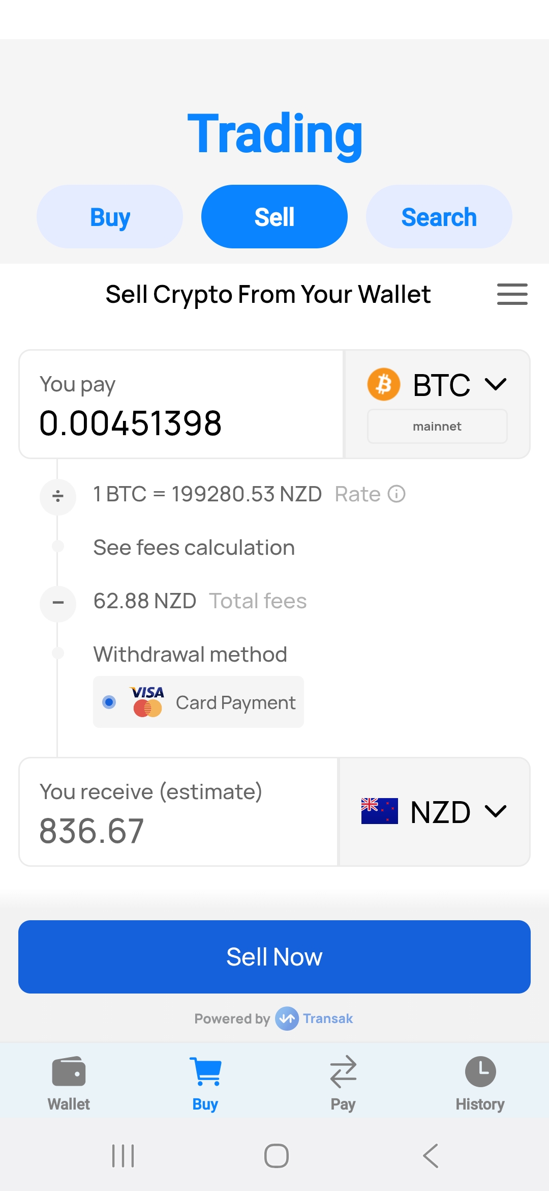 Crypto Pal portfolio view